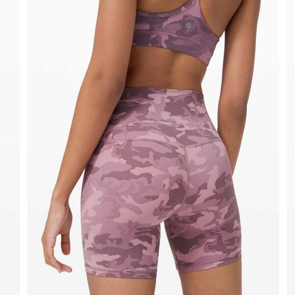 Lululemon Align Short 6" Incognito Camo Pink Taupe Multi 4 - Picture 4 of 10